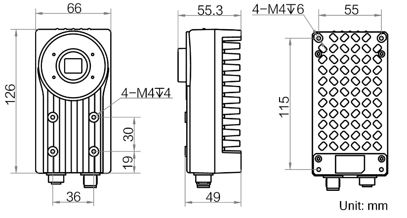 ?？礗D6000系列 MV-ID6200EM-00C-NNG 2000 萬(wàn)像素外形尺寸.png